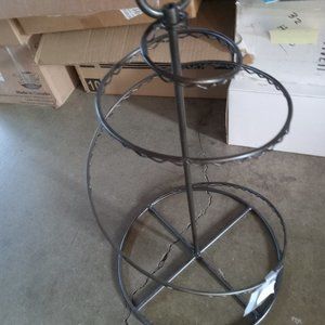 Crate/Barrel Bronze Swirl Ornament Christmas Tree--24 hooks